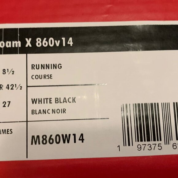 New Balance Fresh Foam X 860v14 Men’s 9 Wide (2E) – Brand New - Picture 8 of 9